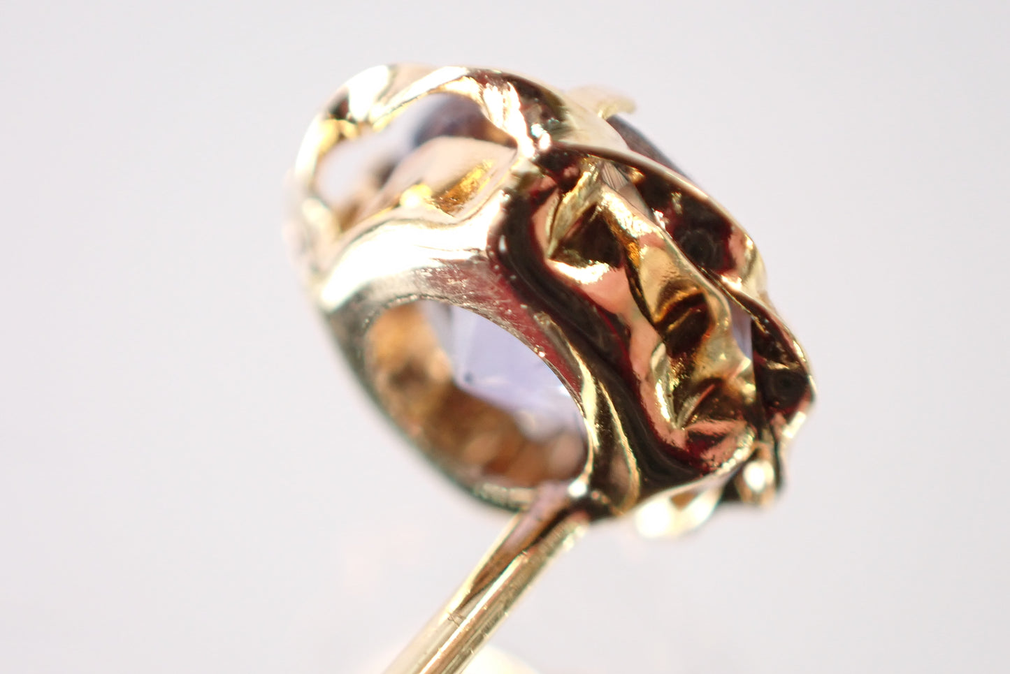 タンザナイト K18YGピアス【D7-154】