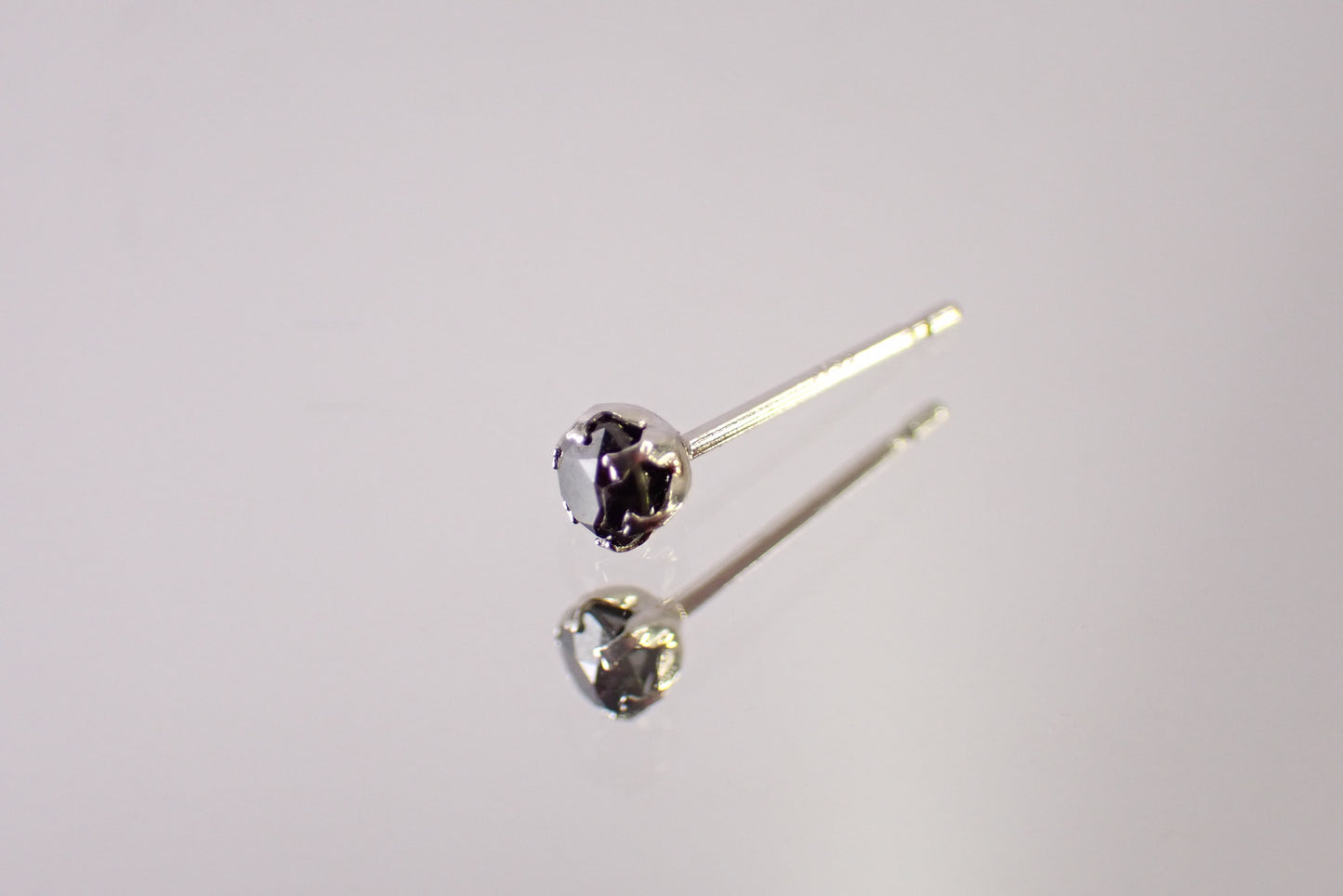 ブラックダイヤモンド Pt900 ピアス【D7-156】