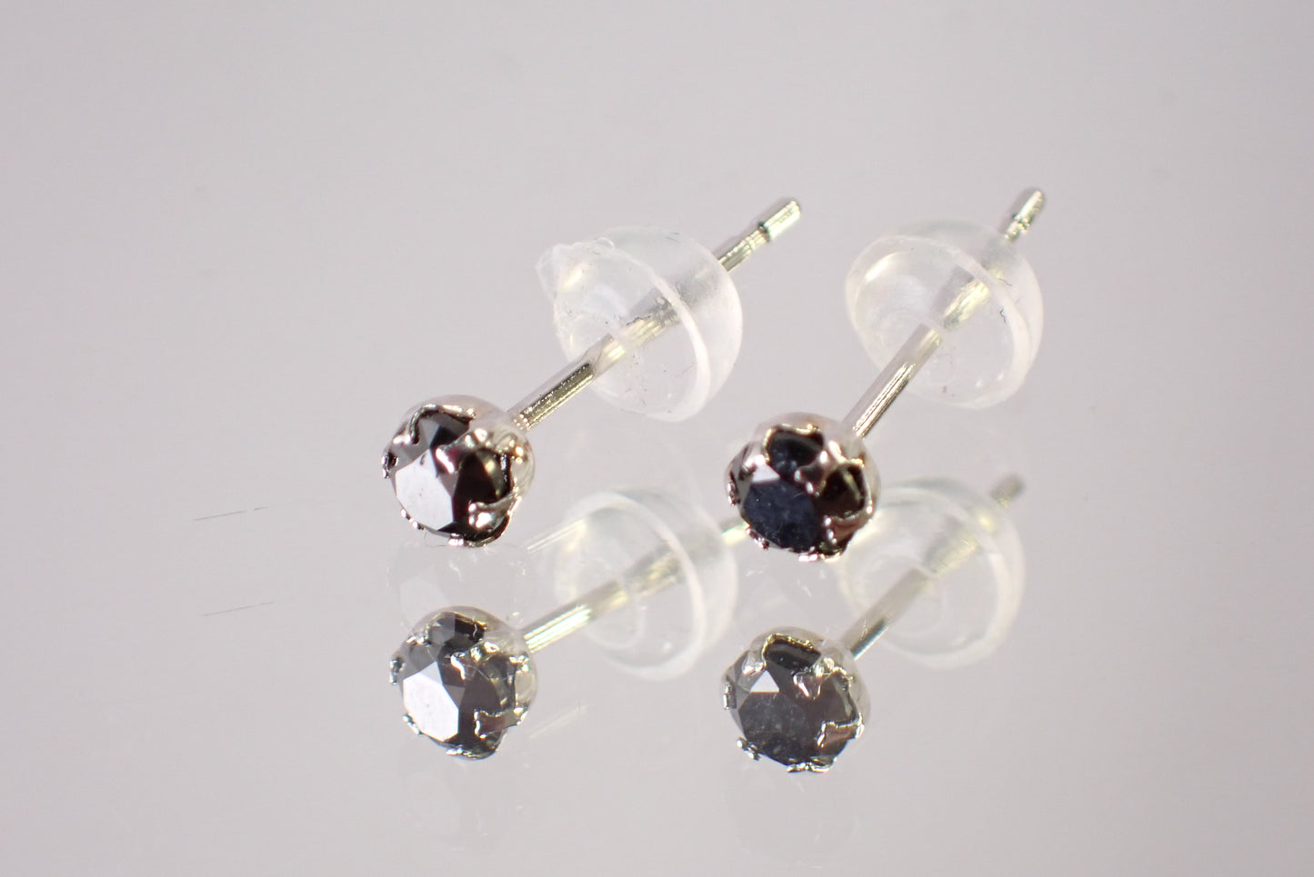 ブラックダイヤモンド Pt900 ピアス【D7-156】