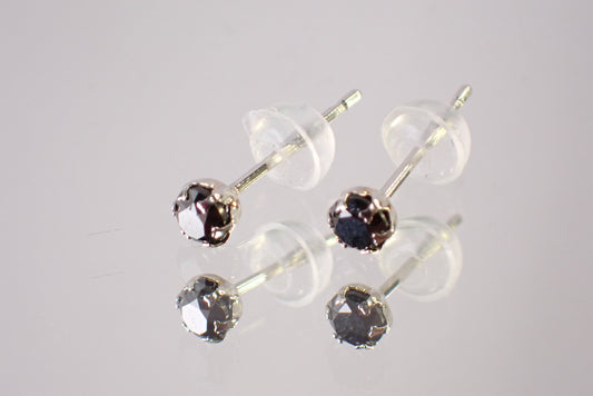 ブラックダイヤモンド Pt900 ピアス【D7-156】